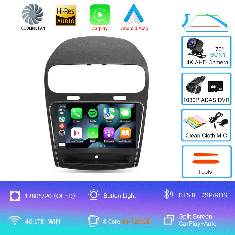 Android 14 For Dodge Journey JC 2011 - 2020 Car Radio GPS Carplay Multimedia Stereo Auto DSP BT 2din Head Unit Player Navigation