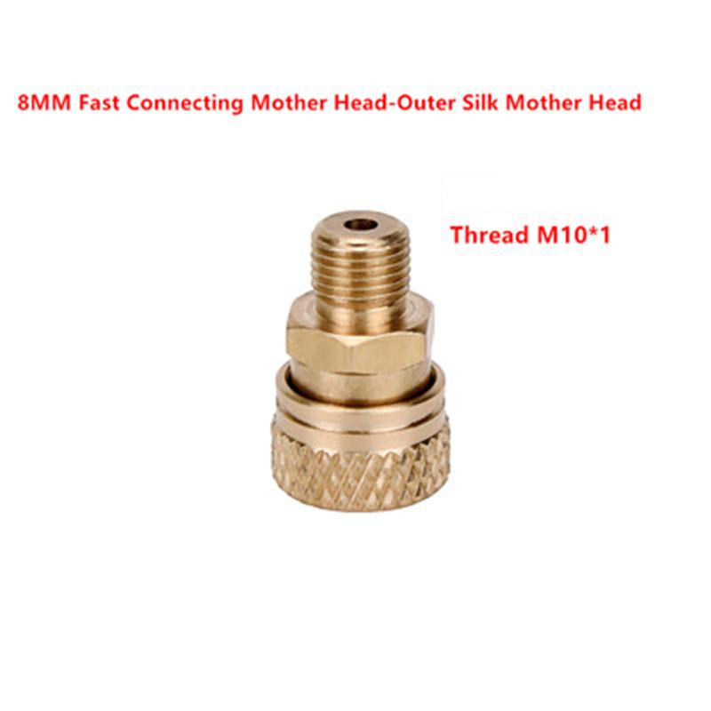 8MM Internal External Female Head High Pressure Pump Quick Connector 30mpa Metal Hose Fitting 40mpa Butt Comes Gasket B