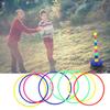 1 Set Pillars 8 Sets Rings Ringtoss Game Toys Parent Child Indoor Interactive Game(Ring Toss )