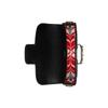 Gucci X adidas originals modelo conjunto clássico padrão trevo impresso couro horsebit bolsa transversal de ombro feminina preto e branco