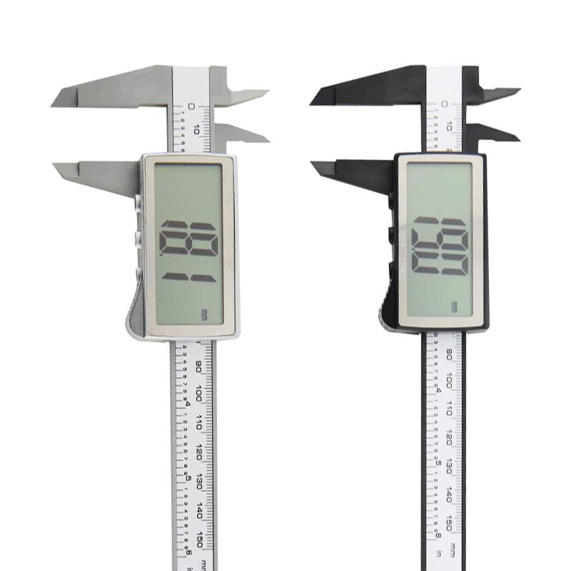 Solar Plastic Caliper Electronic Digital Display 0-150mm Mini Caliper Play Jewelry Measuring Vernier Caliper 0-150 mm