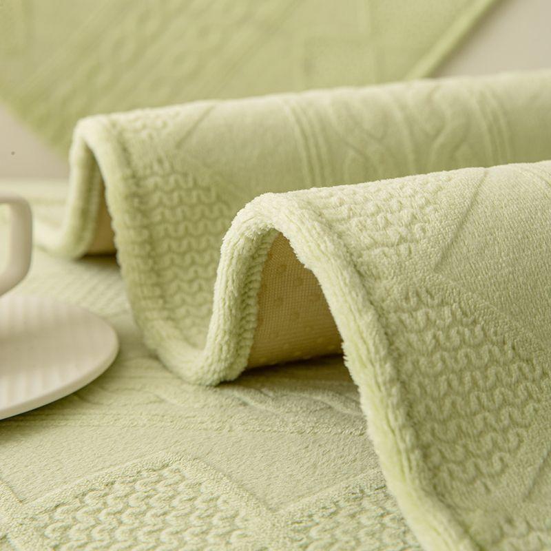 Solid Color Sofa Towel Mat Thick Plush Sofa Cover High Quality Non-Slip Sofa Cushion L Shape Sofa Cover Living Room Decoration
