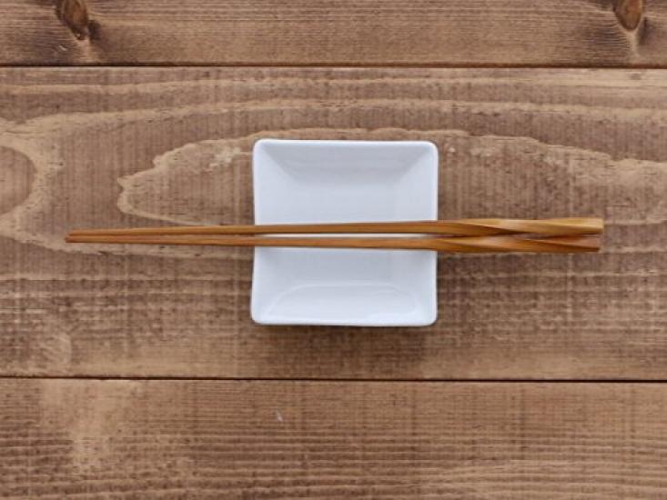 East Original Square Plates Set of 5 White Small Square Soy Sauce Dishes (SS) (STUDIO BASIC) - Plates, Plates, Plates,