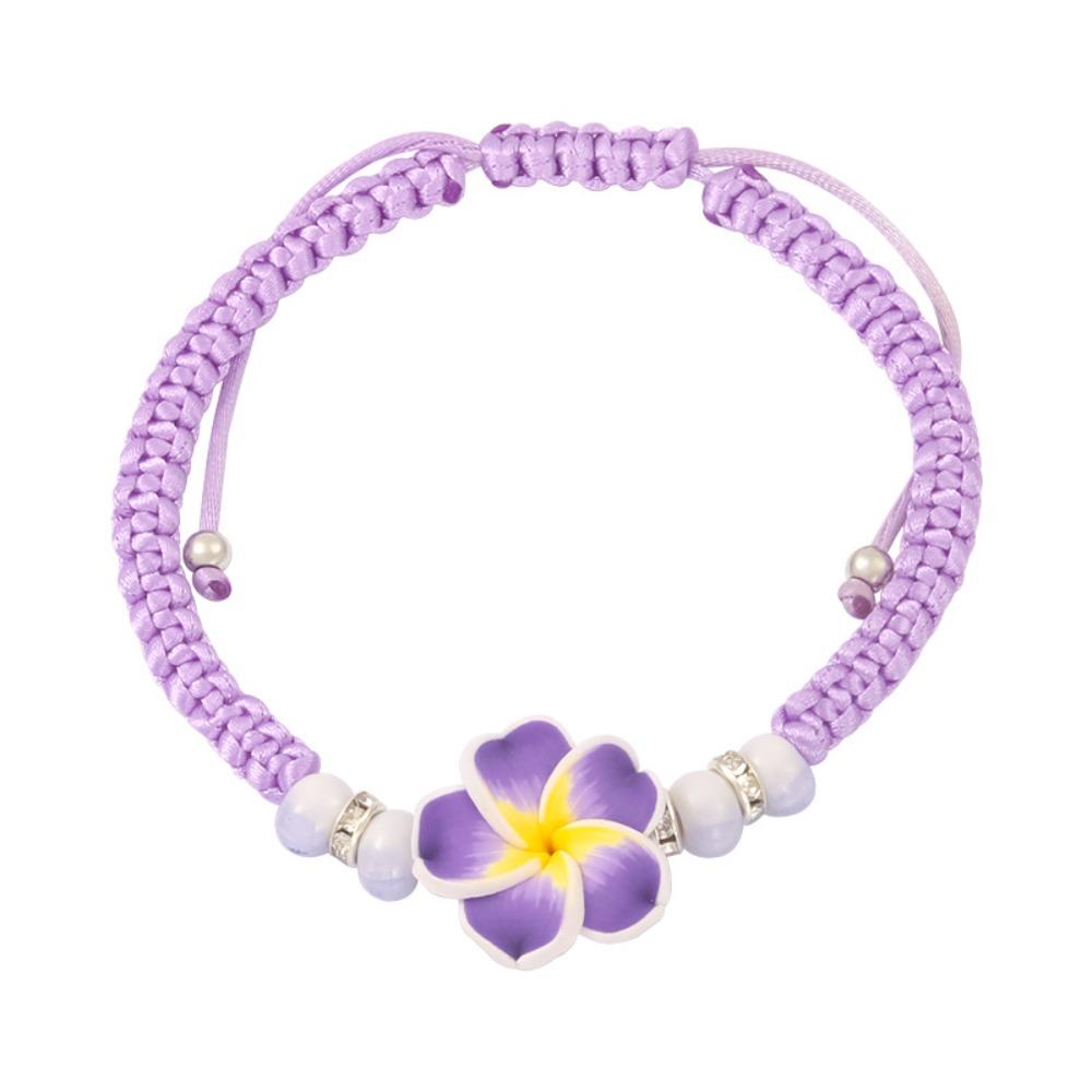 

Colorful Flower Bracelet Beads Bohemian Beach Jewelry Party Jewelry фіолетовий