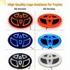 1PC 4D/5D LED Logo Light Car Front Grille Light Retrofit for Toyota Corolla Reiz PRADO Yaris LANDCRUIS Camry Highlander LVALON