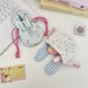 Cute Bunny Ear Flower Drawstring Storage Bag Outdoor Portable Cosmetics Lipstick Handbag For Outdoor Travel Storage Bag