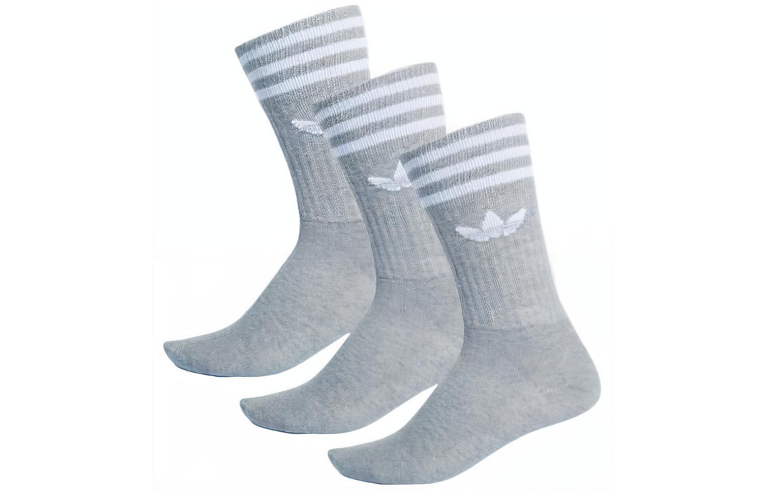

Adidas Originals Crew Socks Unisex 3 Pack Gray ED9361 L