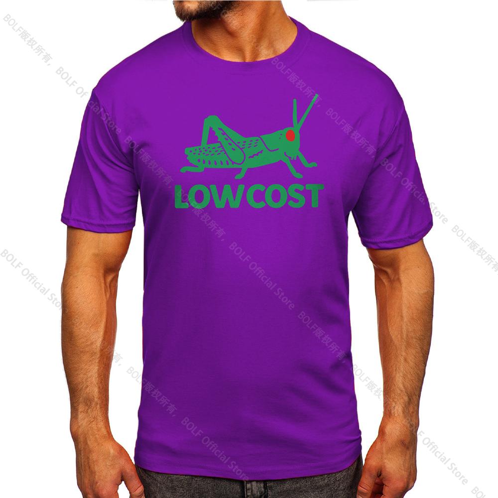 Men's The Lowcost Printed Funny T-Shirt 100% Cotton Oversized Casual Graphic Tees for Men Women Summer Tops