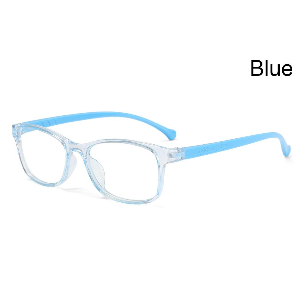 1PC Kids Boy Girl Anti-blue Light Glasses Ultra Light Frame Protection Eyeglasses Student Computer Online Study Classes Eyewear