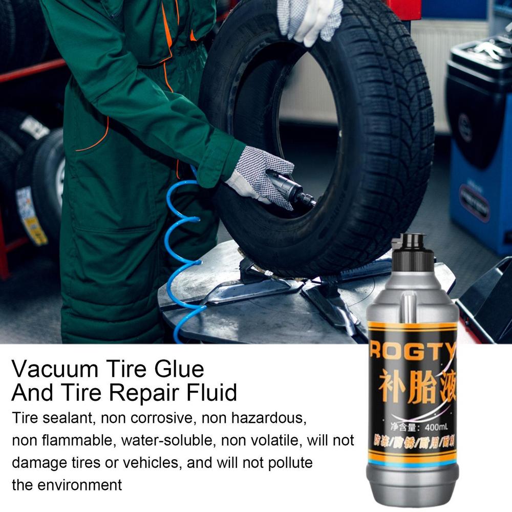 400ml Tire Sealant Tire Repair Kit Non-destructive Environmental Fast Flat for Small Medium Wheeled Road Vehicles