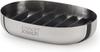 Joseph Joseph Soap Stand, Compact Soap Dish, Easy Store Luxe Stainless Steel [Authentic Product] 70579