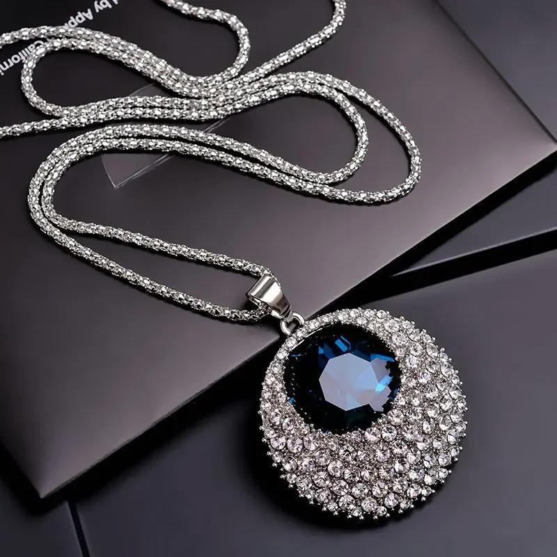 Classic Geometric Irregularity Pendant Long Necklace for Women New Sweater Accessories Cute Gifts Hip Hop Jewelry