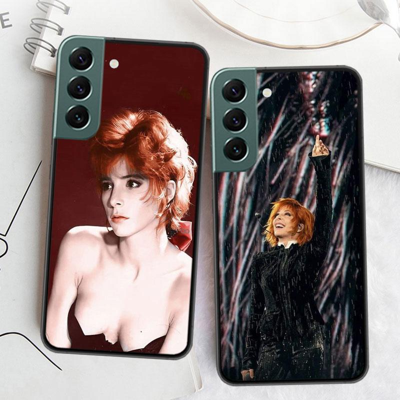 Mylene Farmer Phone Case For Samsung Galaxy S22 S25 Ultra S21 S10 Plus S26 Edge S20 S23 S24 FE Cover Silicone Soft TPU Clear