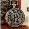 Exquisite Bronze Pocket Watch with Small Heart-shaped Spider Web Shell Watch Necklace, Small Pocket Watch, Gift Pocket Watch Pendant Pocket Watch