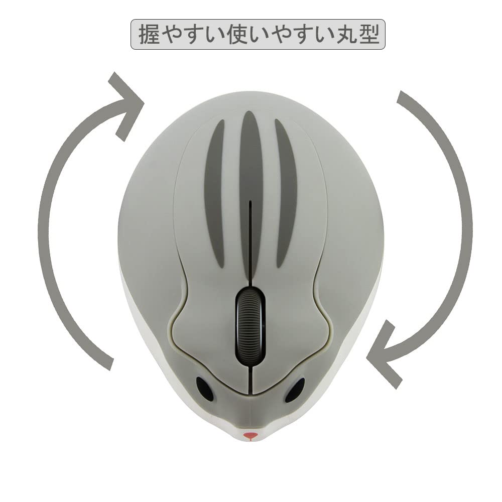 Wireless USB Wireless Mouse with Cute Animal Medium for Women and Character Compatible with and MacBooks Hamster-shaped Mouse, 2.4GHz Design, Size,