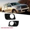 WO-Car Front Bumper Fog Lamp Bezel Trim Cover Component 81482-0C021 81481-0C021 For Toyota Sequoia 2008-2016 Fog Light Frame 1Pa