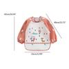 Grembiule da allattamento impermeabile a maniche lunghe per bambini, per bambini piccoli, con tasca