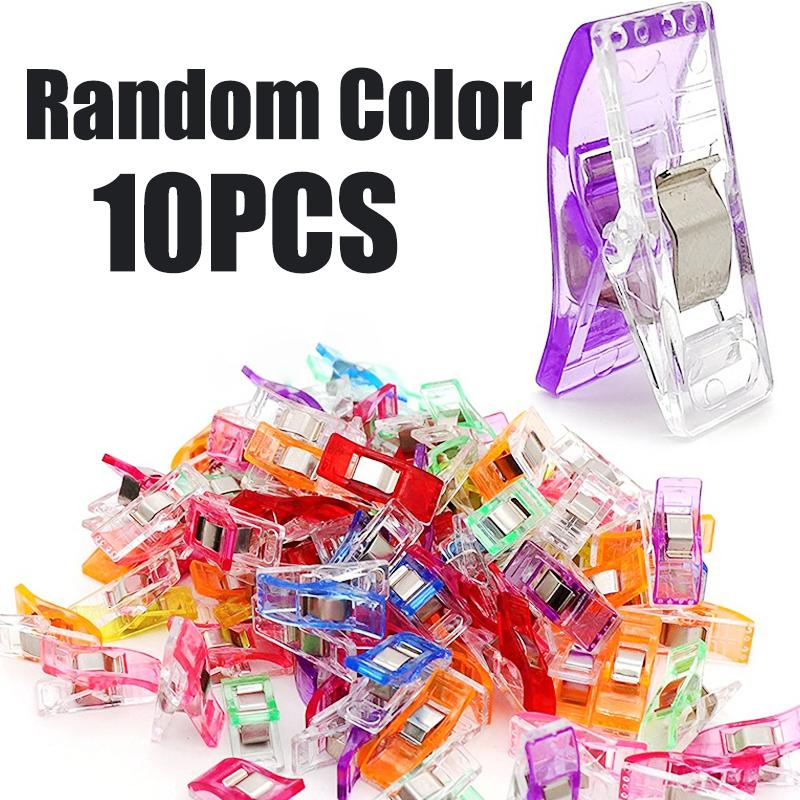 

10-100Pcs Colorful Sewing Clips Multipurpose Plastic Craft Crocheting Knitting Safety Clothing Clips Mini Binding Clips Paper