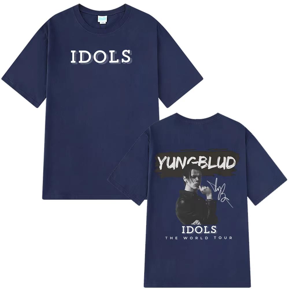 Yungblud 2025 World Tour New Idols Vintage T-Shirts Men Women Punk Rock T Shirts Short-sleeved Cotton Hip-hop Oversized T-shirts