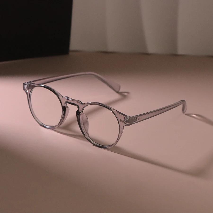 Retro Round Glasses Women Men Brand Circular Vintage Eyeglasses Frame Male Clear Lens Mirror Outdoor Transparent Lens Gafas