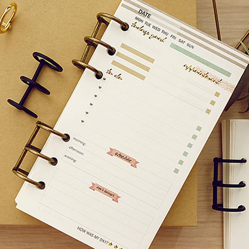 Universal Metal Binder Rings, 3-Hole & 6-Hole, for Calendars, Photo Albums, and DIY Projects