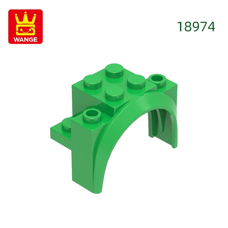 37 Stück/Los 18974 Bogen Abgerundeter Fahrzeugblock Moc Farbige Zubehörteile Kompatibel mit Stein DIY Kinderspielzeug Montageteile