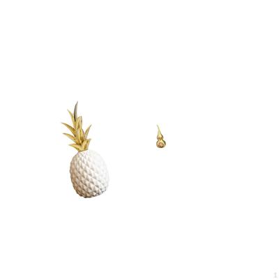 Pineapple Brass Decorative Sculpture Artificial Figurine Ornament Bedroom Bookshelf Tabletop Gourd