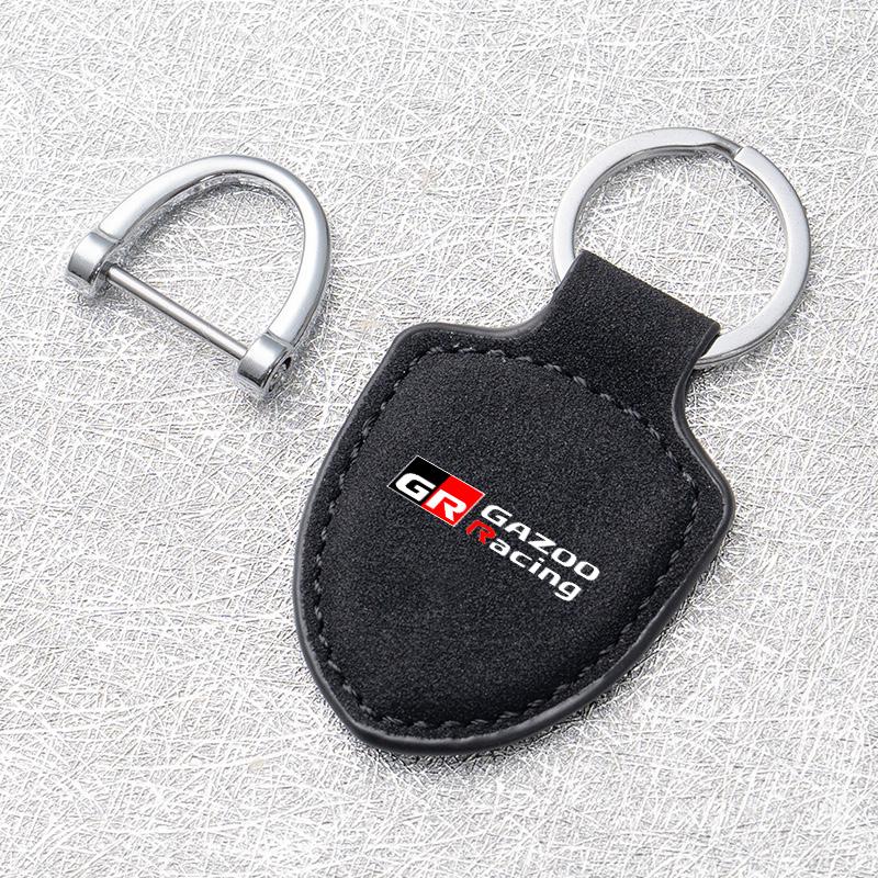 

Fashion Car Keychain Metal Keyring Key Chain Pendant For Toyota Gazoo Racing Corolla Yaris Chr Auris Rav4 Prius Prado Avensis