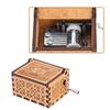 1pc Wooden Hand Crank Music Box Mechanical Classic Craft Birthday Gift
