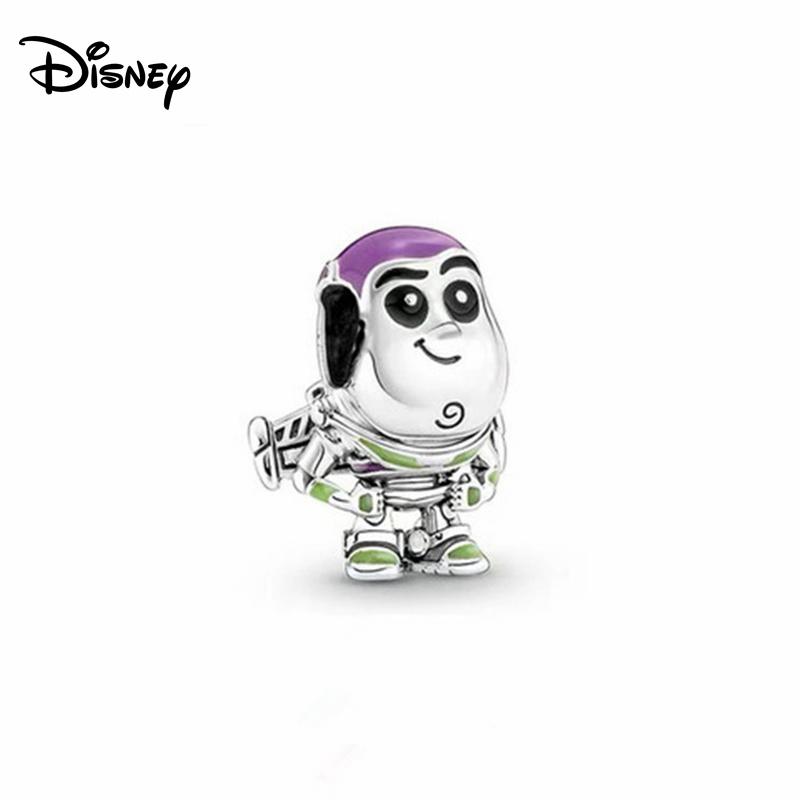 Disney 925 Stříbrné přívěsky Korálky Medvídek Minnie Jahoda Pasuje na 3mm Originální Náramek Náhrdelník Dámské DIY Jemné Šperky Dárky