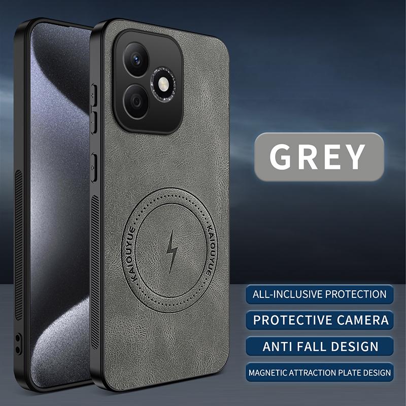 Für Huawei nova 14 Pro/nova 14Pro Hülle Einfach Stilvoll Magnetische Saugung Luxuriöses PU-Leder Hautfreundlich Anti-Drop Rückseite