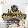 6Pcs Christmas Tree Pendant Striking Design Furry Christmas Furry Ball Decoration Hanging Ornament Seasonal Home Accents