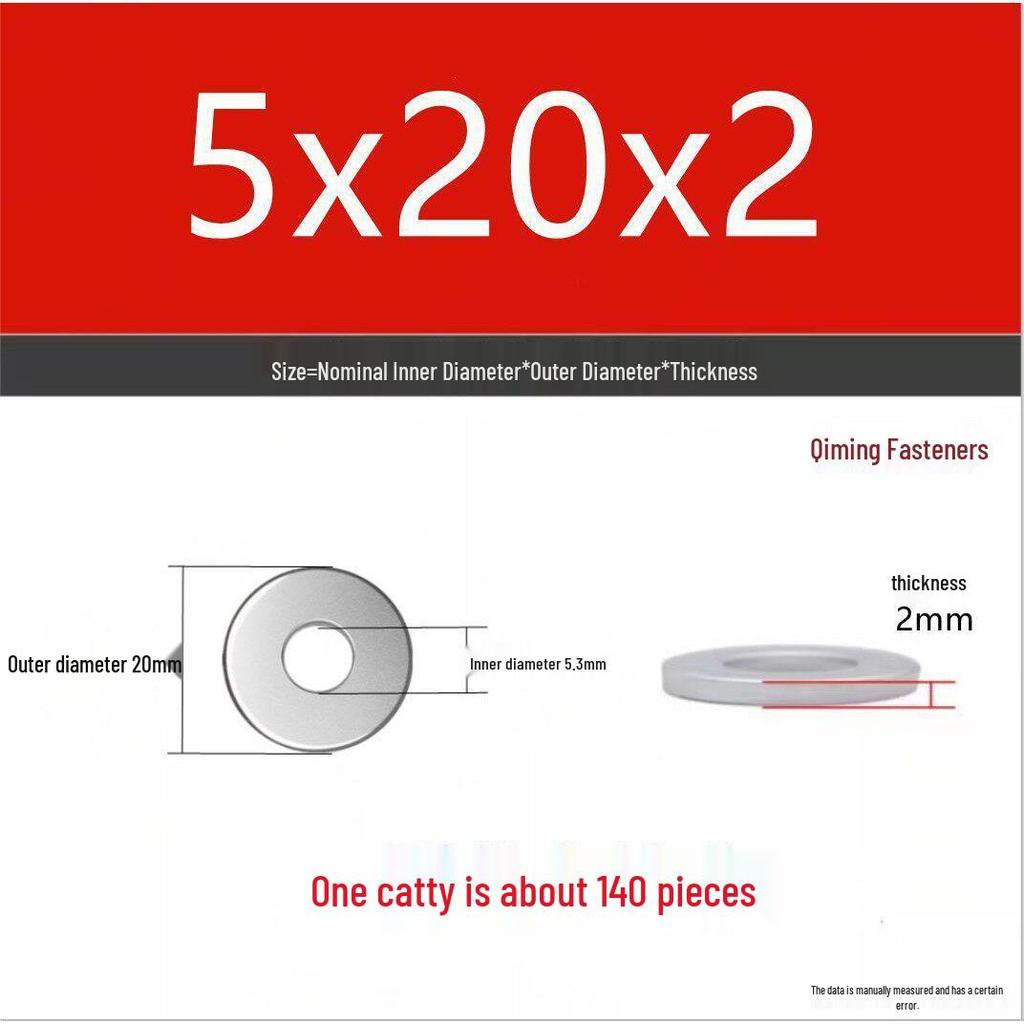 4.8 Grade Galvanized Iron Flat Washer, M3-M40 Oversized Metal Hole Gasket.