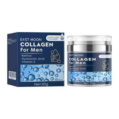 Collagen Cream for Men, Anti-Aging Face Moisturizer with Retinol, Hyaluronic Acid and Vitamin E, 50g