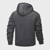 European Men's Lambskin Hooded Jacket - Warm, Windproof, Casual Autumn/Winter Wear