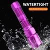395nm UV LED Portable Flashlight Black Light Wavelength Violet Flashlight Pet Urine Scorpion Hygiene Detector Use 18650 Battery