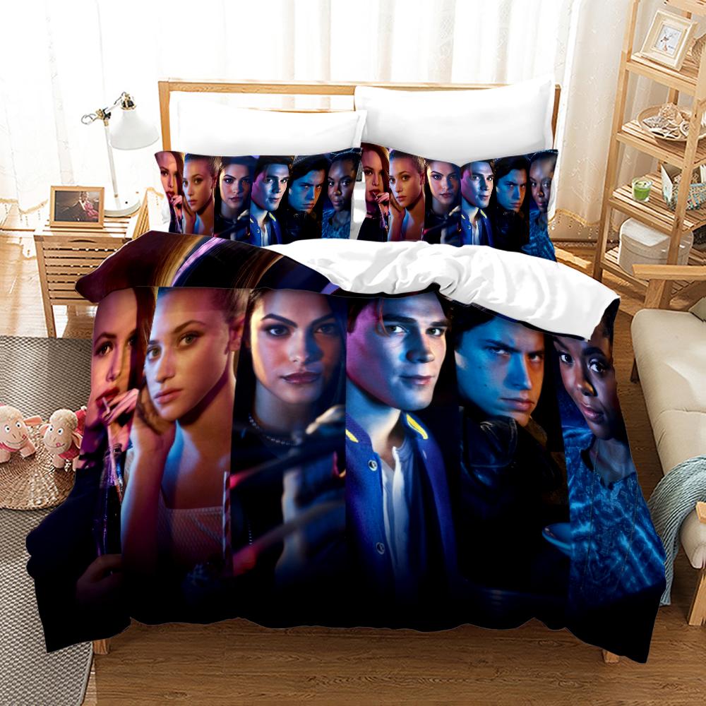 Riverdale Printed Bedding Set 3d Bedding Set Printed Duvet Cover Sets with Pillowcases Digital Printing Comforter Cover Sets