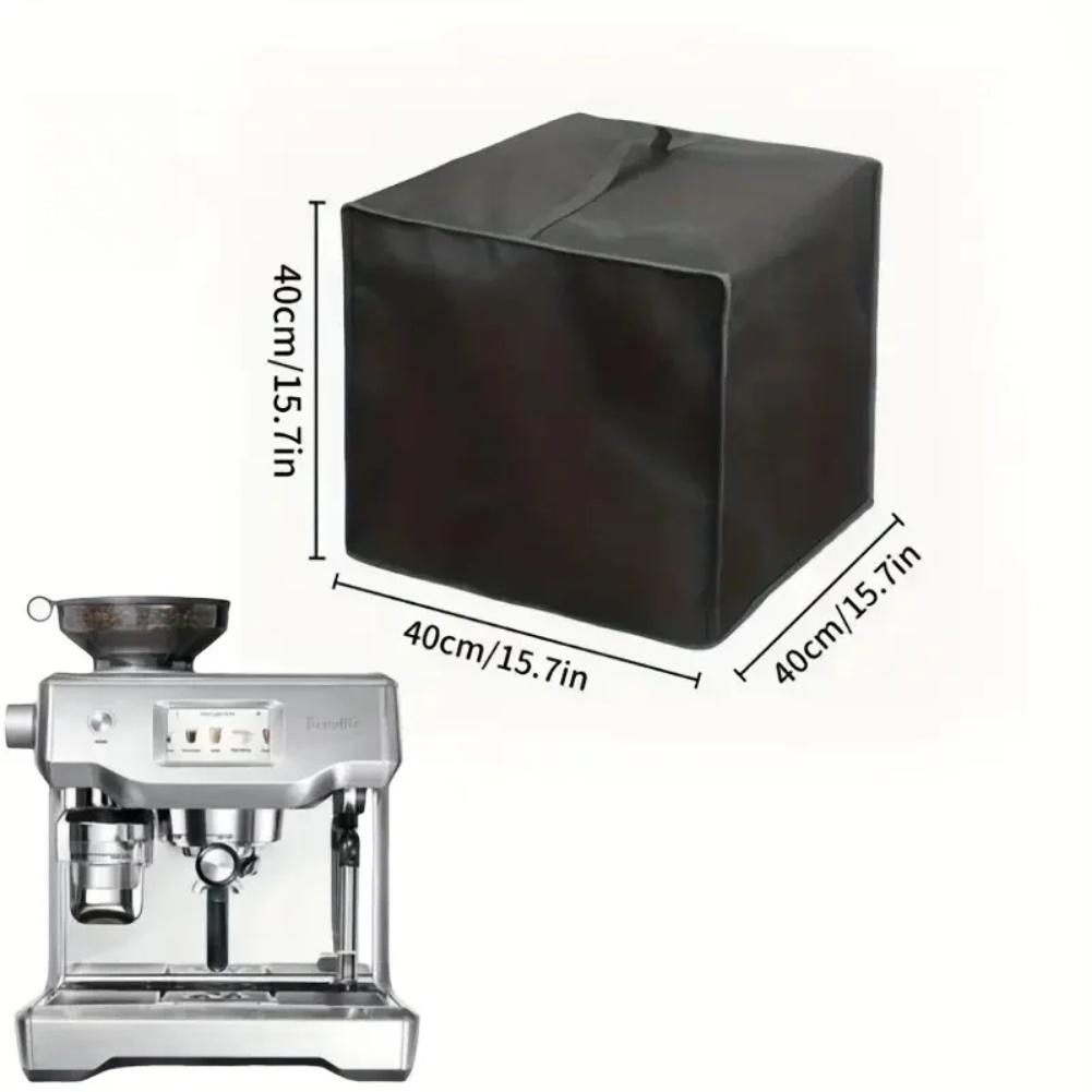 1PC Coffee Machine Dust Cover 40*40*40cm 420D Oxford Cloth Coffee Machine Protection Cover Waterproof Foldable Covers Black