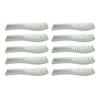 10 Pcs Wheat Straw Double Headed Hair Comb Reduce Tangling Wet Dry Hair Use Wide Fine Tooth Detangli