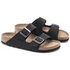 Birkenstock Arizona Fabric Casual Comfortable Double Buckle Fashion Sandals Unisex Sandals Black 1019115