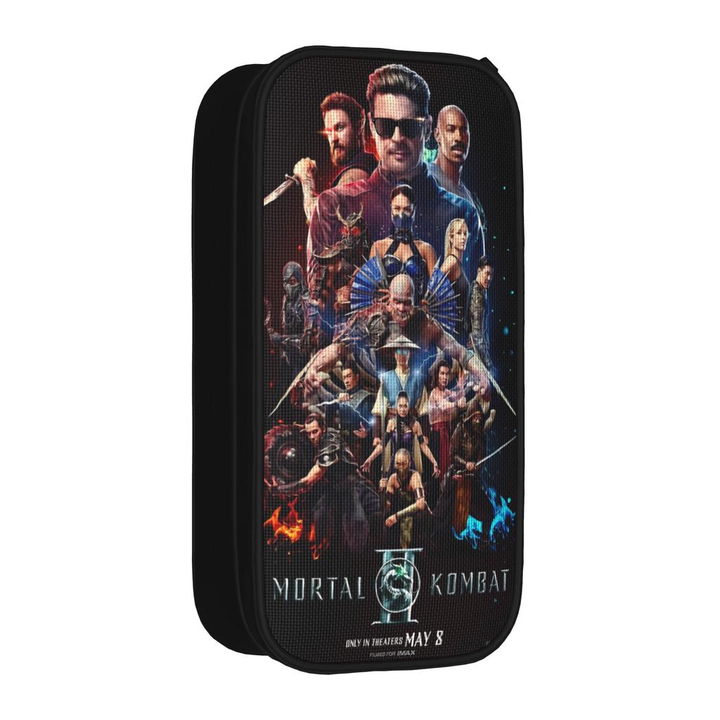 Mortal Kombat II Moive 2026 Pencil Case Lovely Pen Bag Kids Large Storage School Supplies Gifts Pencilcases