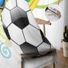 Abstract Wave With Football Sheer Curtains For Bedroom Living Room Tulle Curtains For Kitchen Window Voile Curtains
