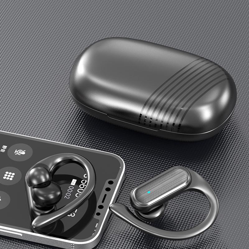 Wireless Headphones  Sport Bluetooth  Earphone  Smart Touch HiFI 9D Stereo Waterproof Ear Hook Headset with Microphone
