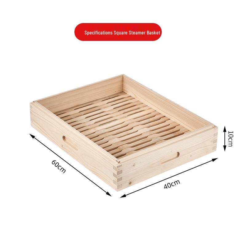 Commercial Square Pine Wood Steamer