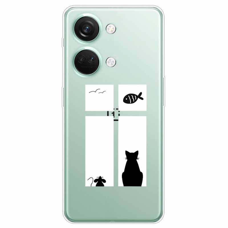 For One Plus Nord 3 5G Case TPU Soft Clear Owl Dog Transparent Funda For Oneplus Nord 3 2023 Silicone Slim Shell 1 + Nord3 Capa