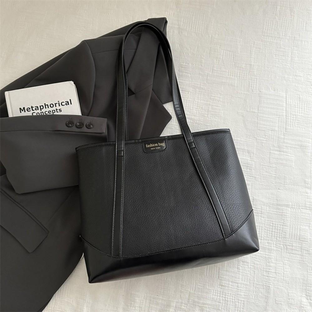 Large Capacity PU Tote Bag Handbag Ladies Commute Bag Fashion Women Shoulder Bag Women
