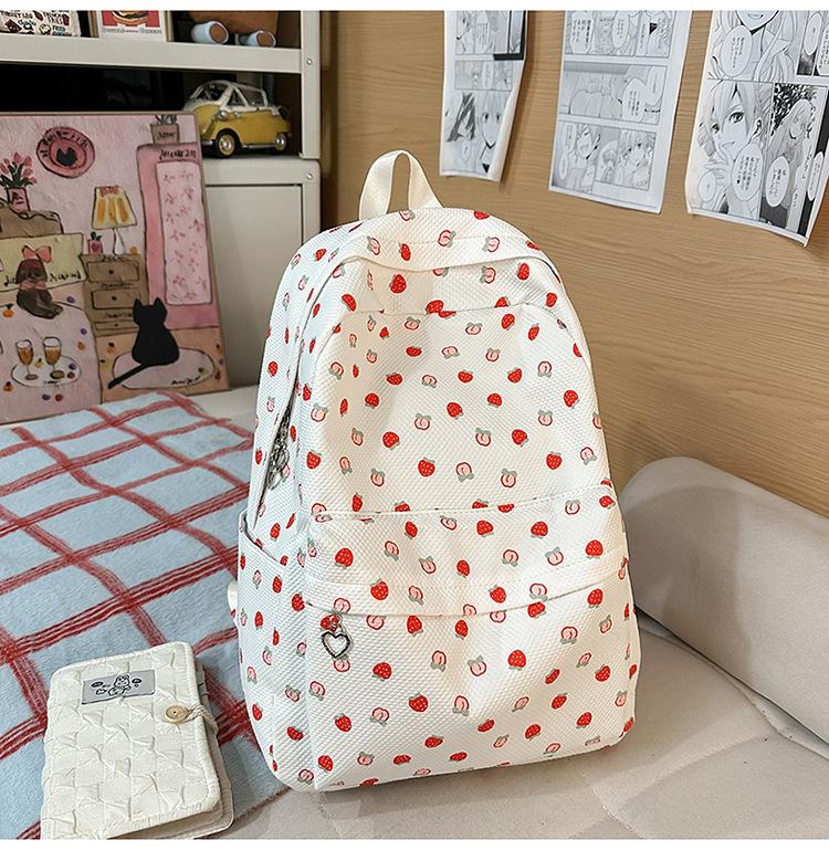 Schultasche weiblich ins Japanisches Mädchen College-Stil kleiner floraler Rucksack Koreanische Version Harajuku bedruckter Mittelschüler-Rucksack weiblich