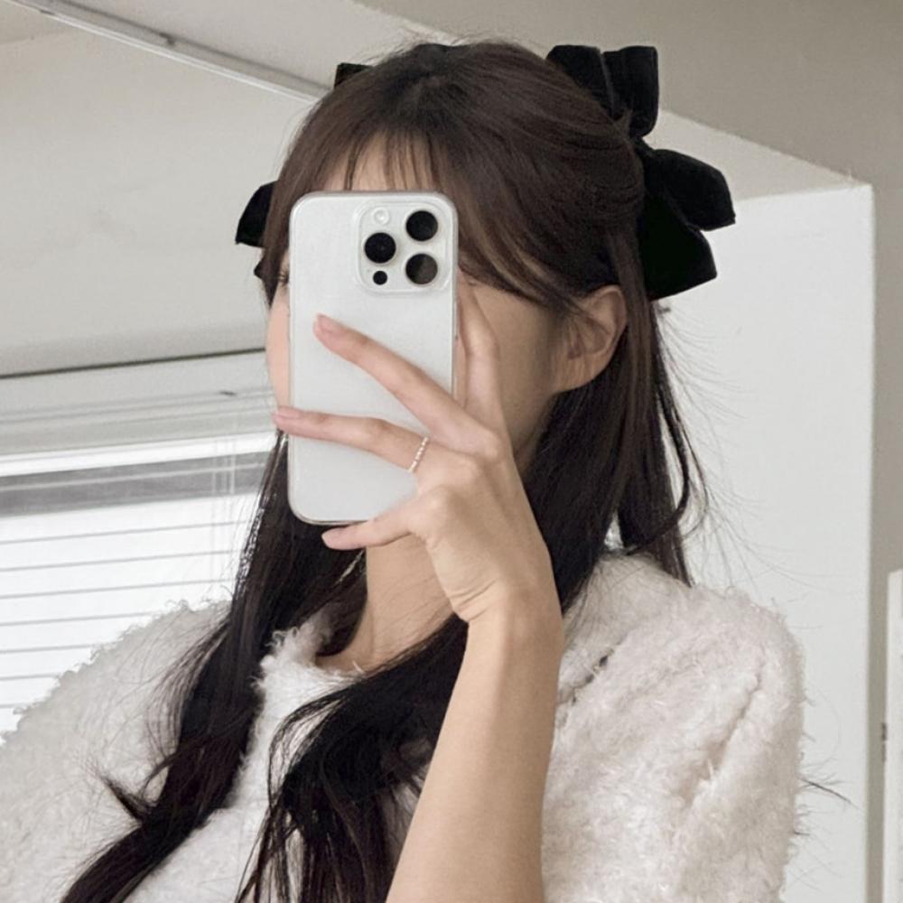 

Заколка для волос на боку с вельветовой лентой Blue City, 2 цвета