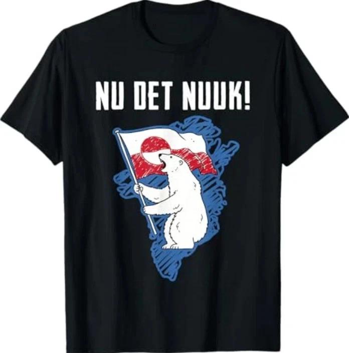Nu Det Nuuk Greenlanders I Stand with Greenland T-Shirt M