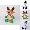 Christmas Santa Claus Plush Toy Cute Reindeer Stuffed Animal Holiday Gift 21cm